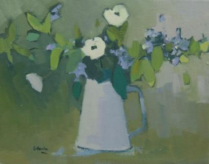 Michael CLARK - English Bouquet with White Anemones